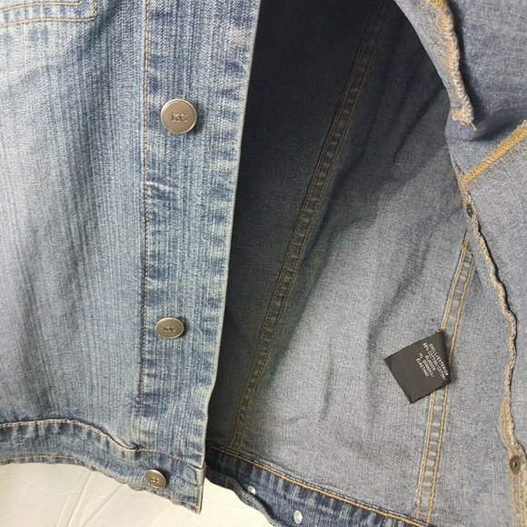 Kenneth Cole Denim Blue Long Sleeve Shirt Men's XL Casual Button Up - Picture 9 of 12